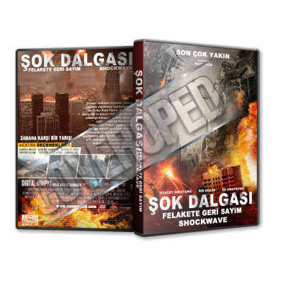 Şok Dalgası Felakete Geri Sayım - Shockwave - 2017 Türkçe Dvd Cover Tasarımı